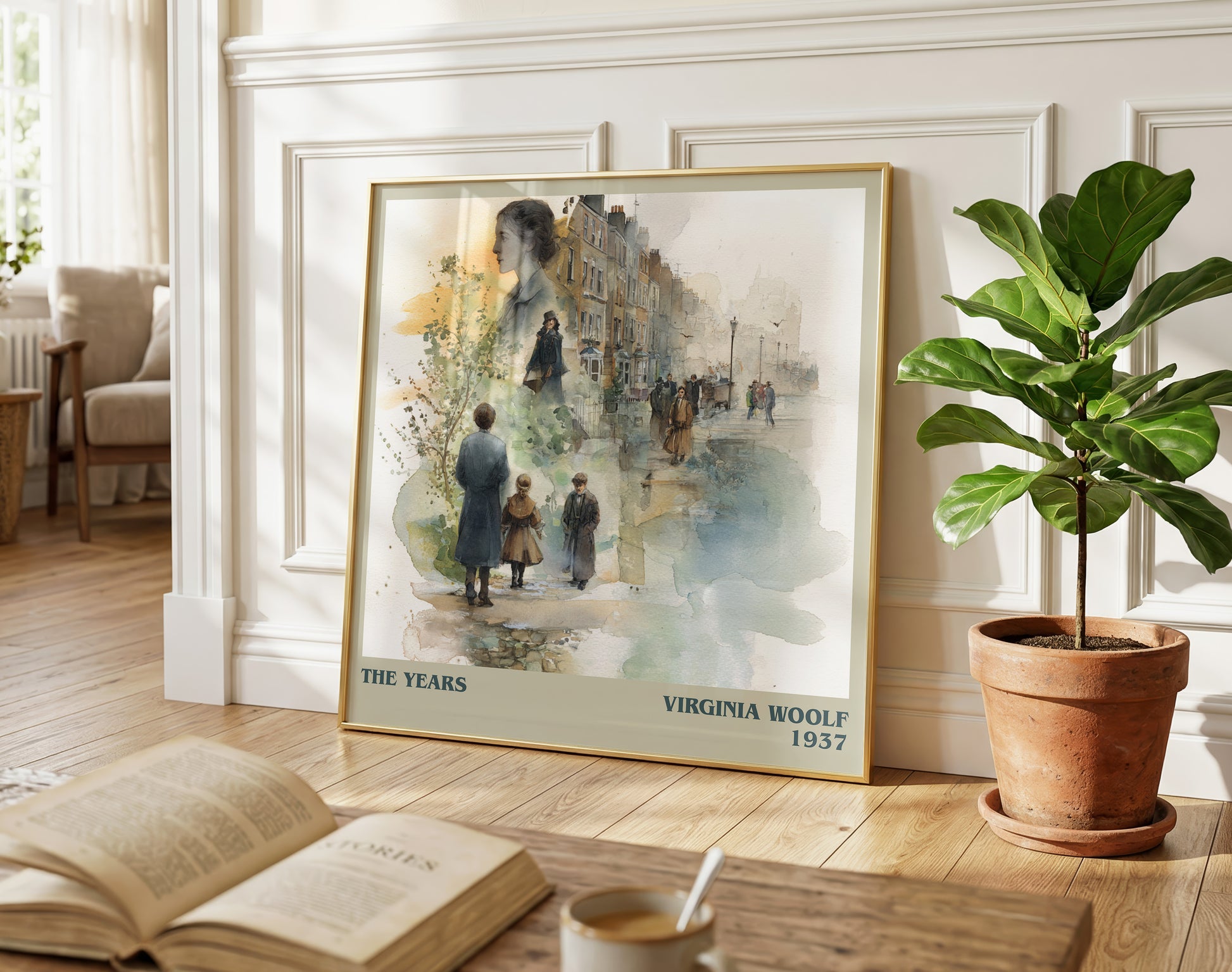 The Years literary poster paired in gallery wall – literary art prints