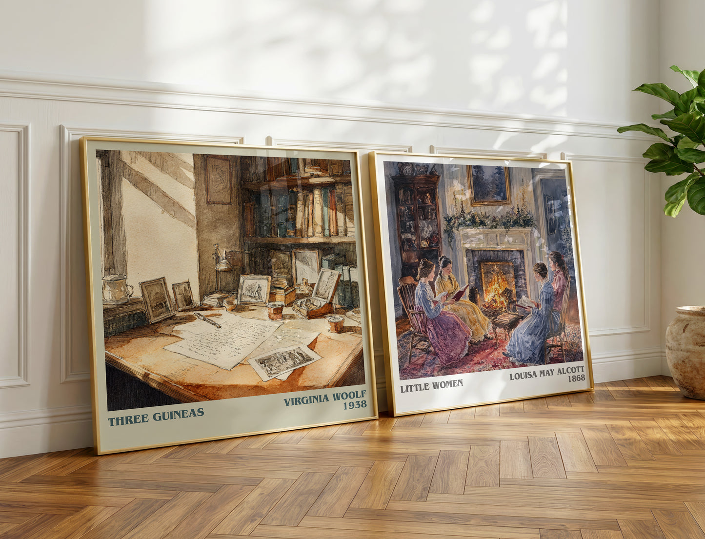 Three Guineas book poster packaging – museum-quality print rolled in protective tube