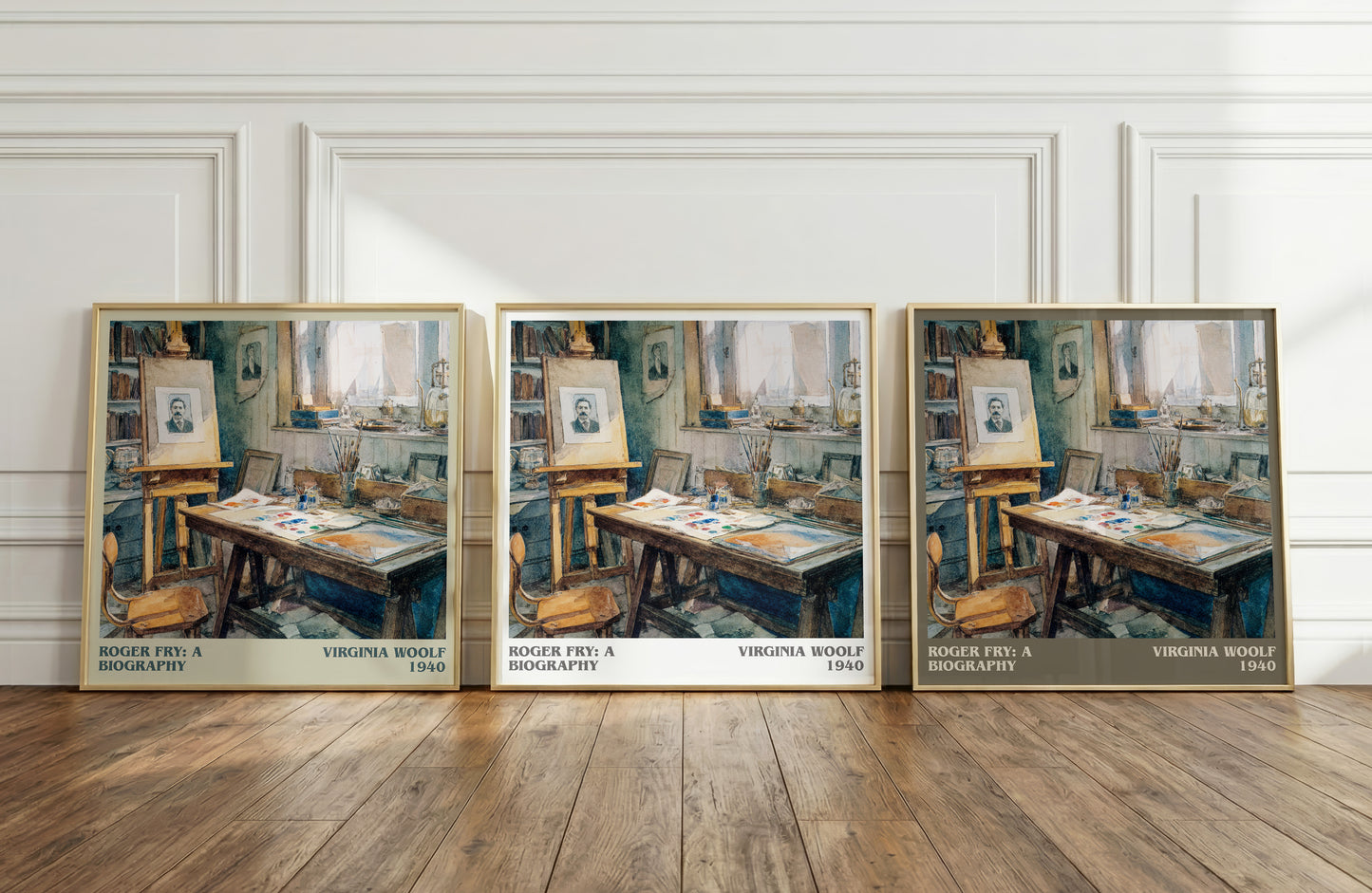 Roger Fry: A Biography literary print framed by window – literary home decor
