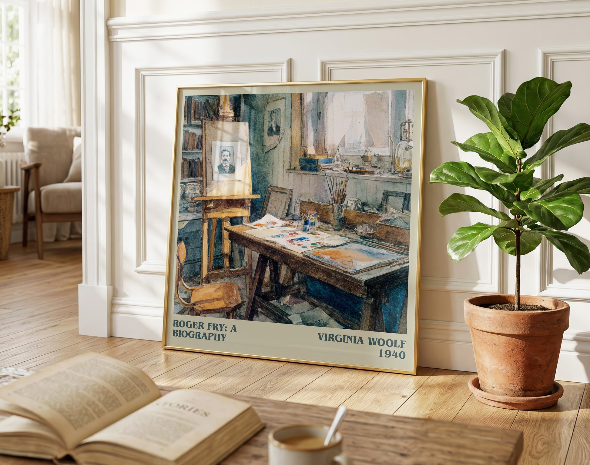 Roger Fry: A Biography literary poster paired in gallery wall – literary art prints