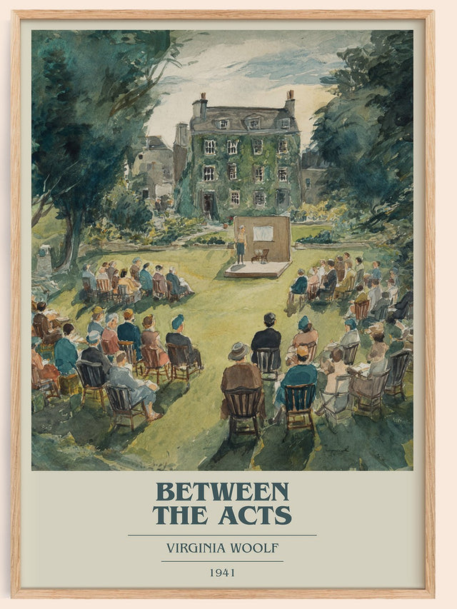 Between the Acts Book Cover Poster by Virginia Woolf
