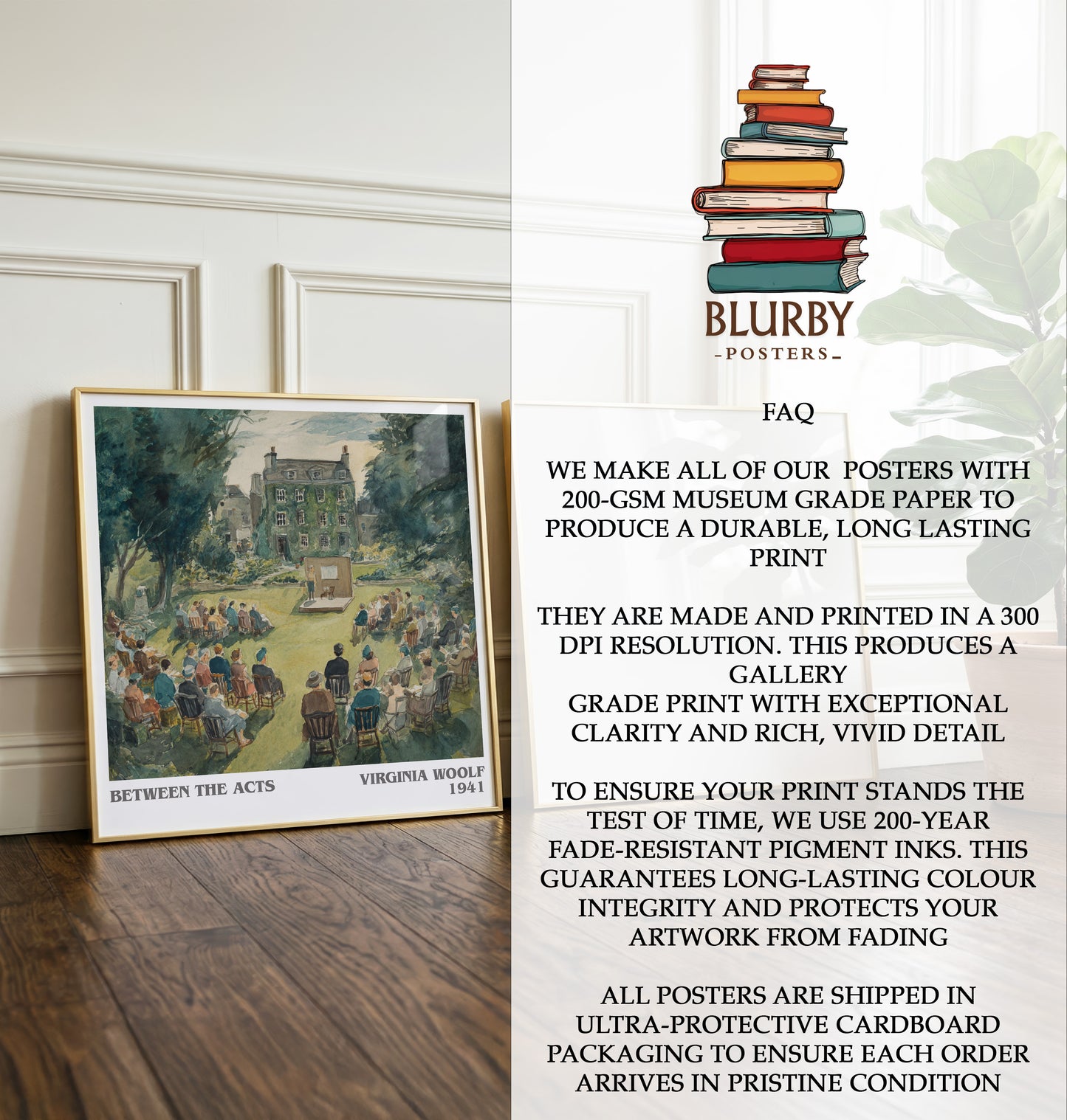 Between the Acts Literary Art Print by Virginia Woolf
