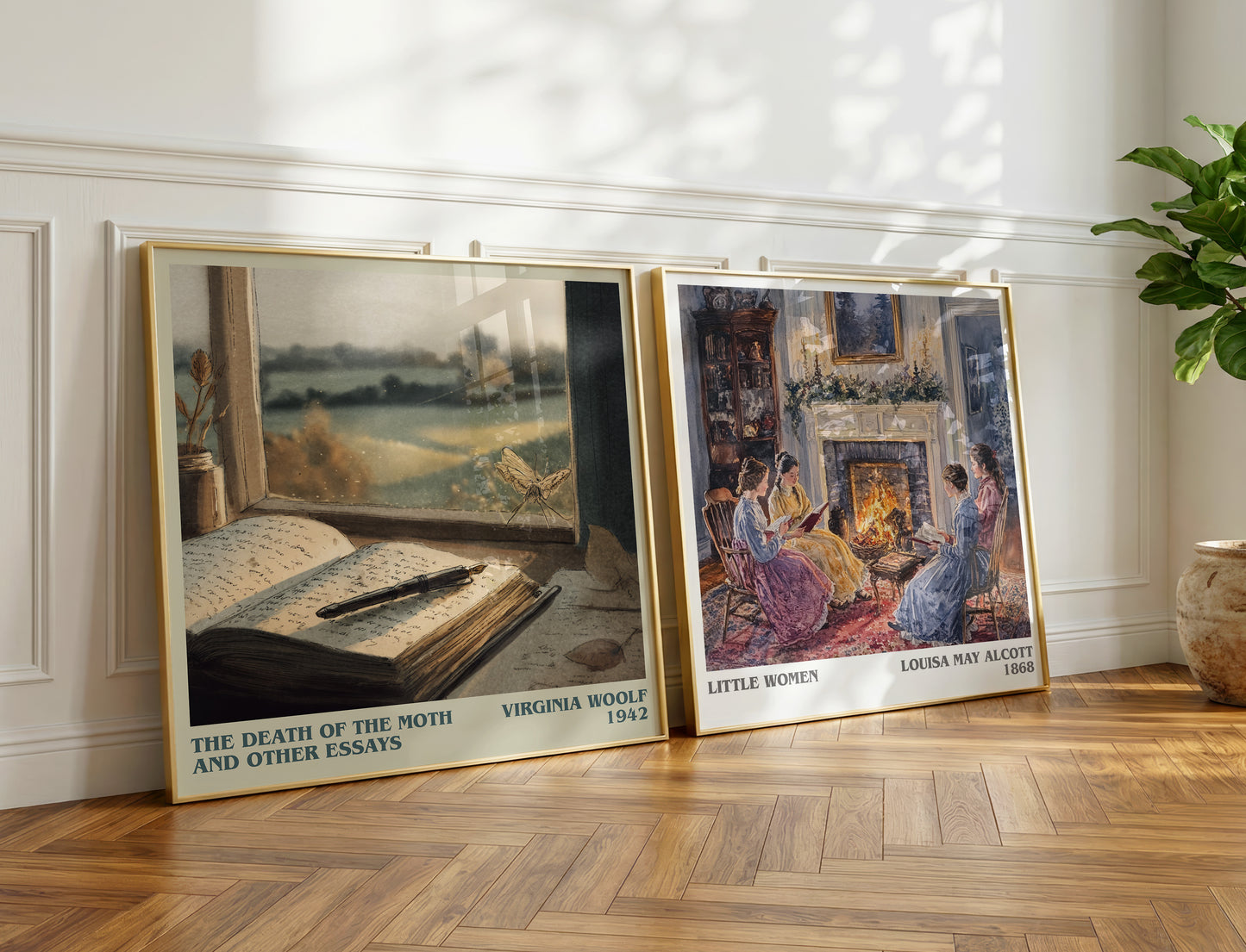 The Death of the Moth and Other Essays book poster packaging – museum-quality print rolled in protective tube