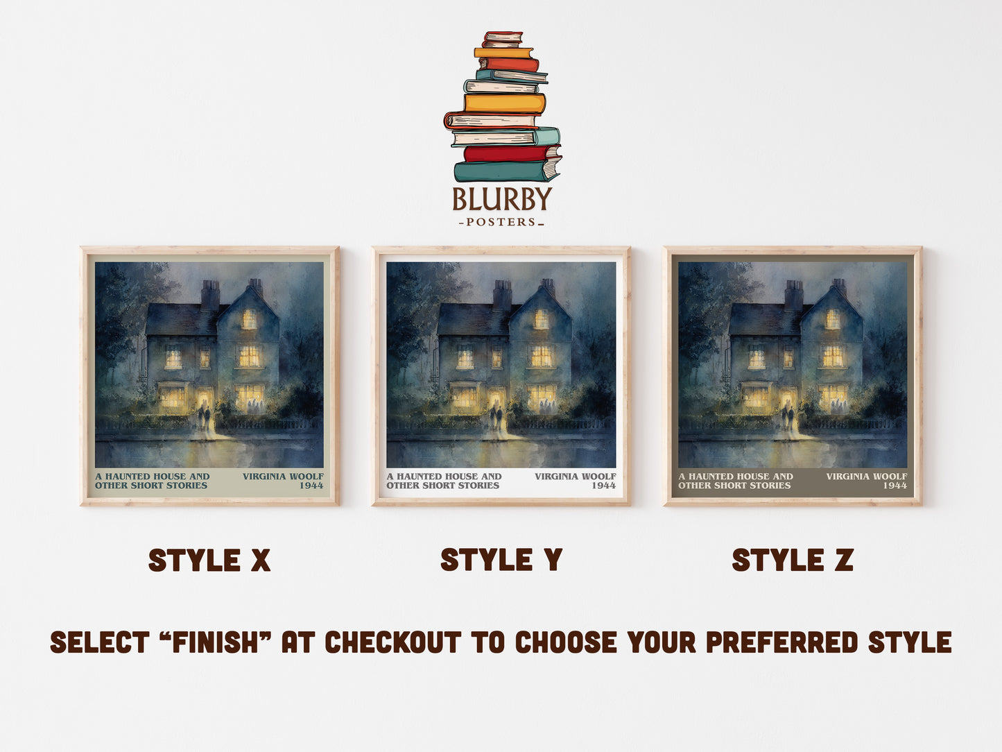 A Haunted House: And Other Short Stories literary art print colour and style options – Virginia Woolf book art