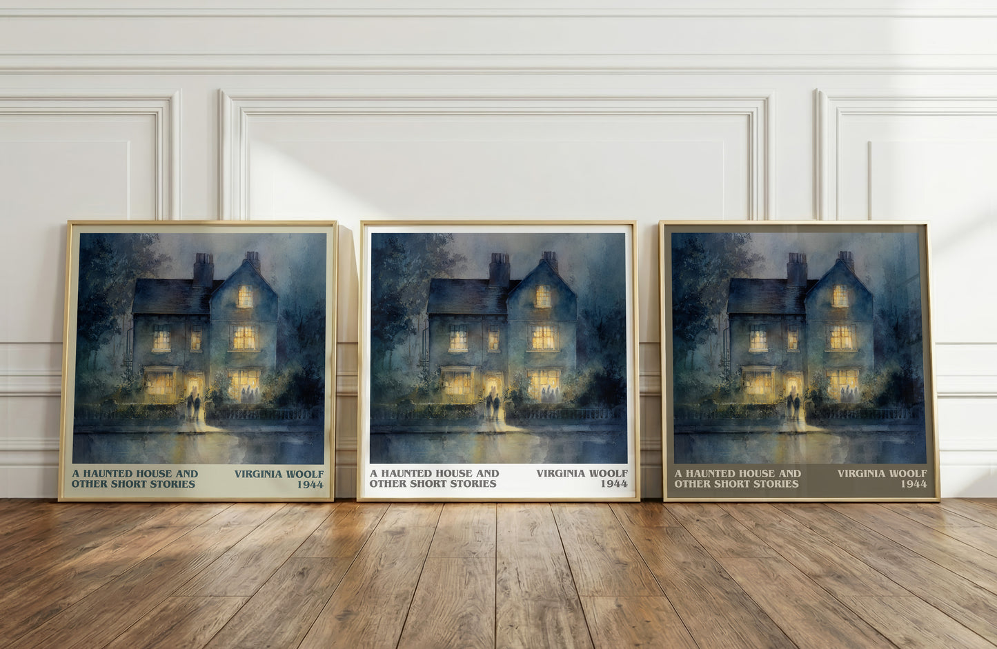 A Haunted House: And Other Short Stories literary print framed by window – literary home decor