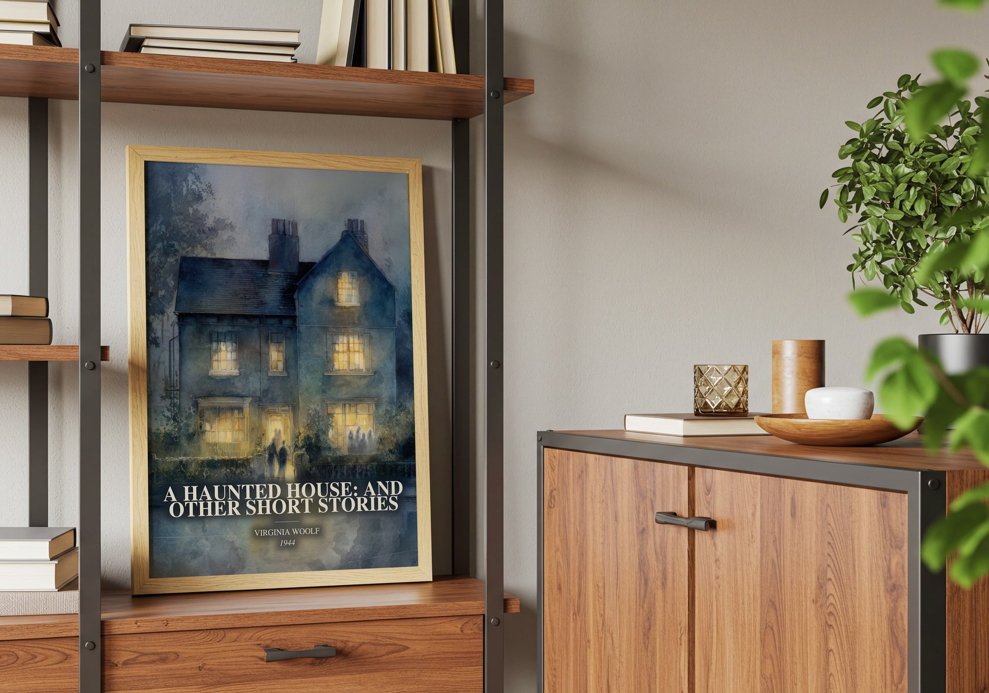 A Haunted House: And Other Short Stories book watercolour illustration paper finish options – matte satin gloss
