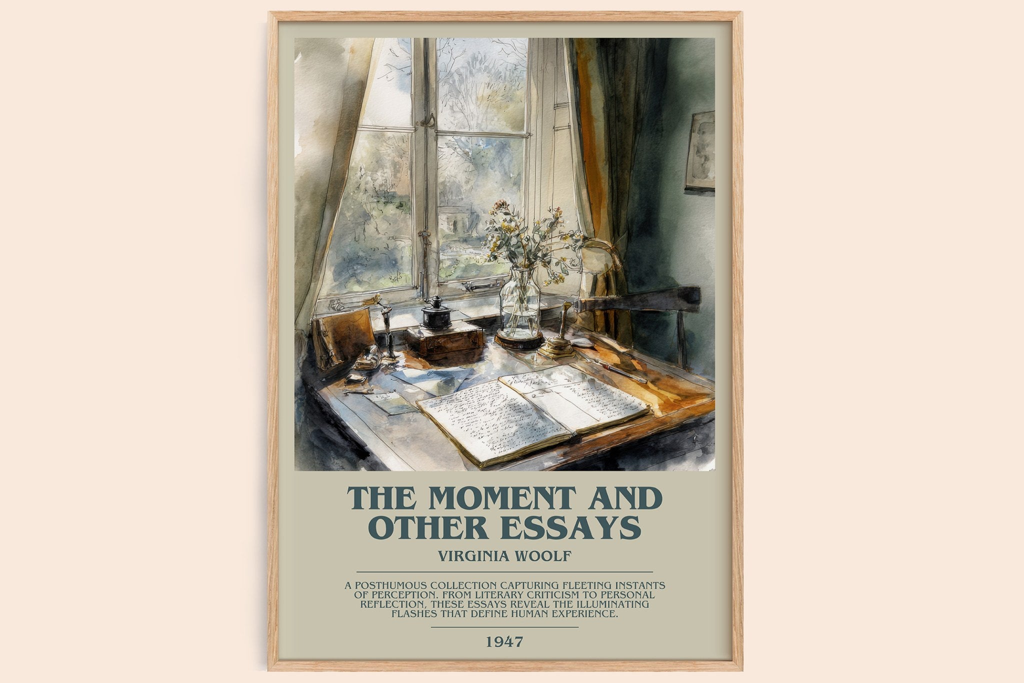 The Moment And Other Essays Bookish Wall Art by Virginia Woolf