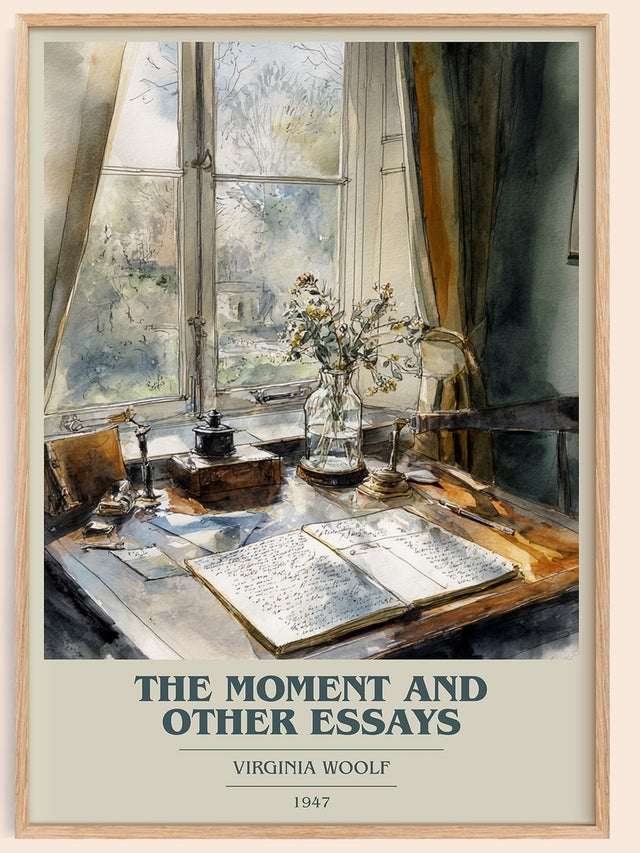 The Moment And Other Essays Book Cover Poster by Virginia Woolf