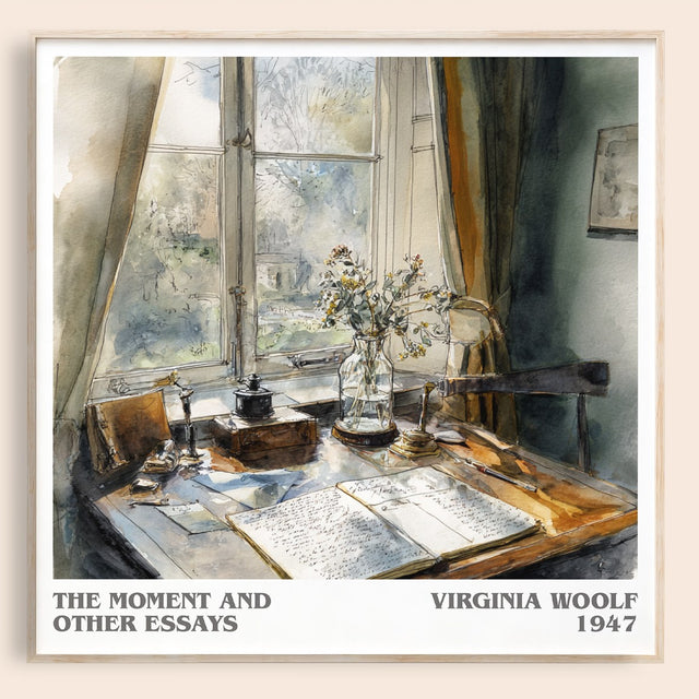 The Moment And Other Essays Literary Art Print by Virginia Woolf