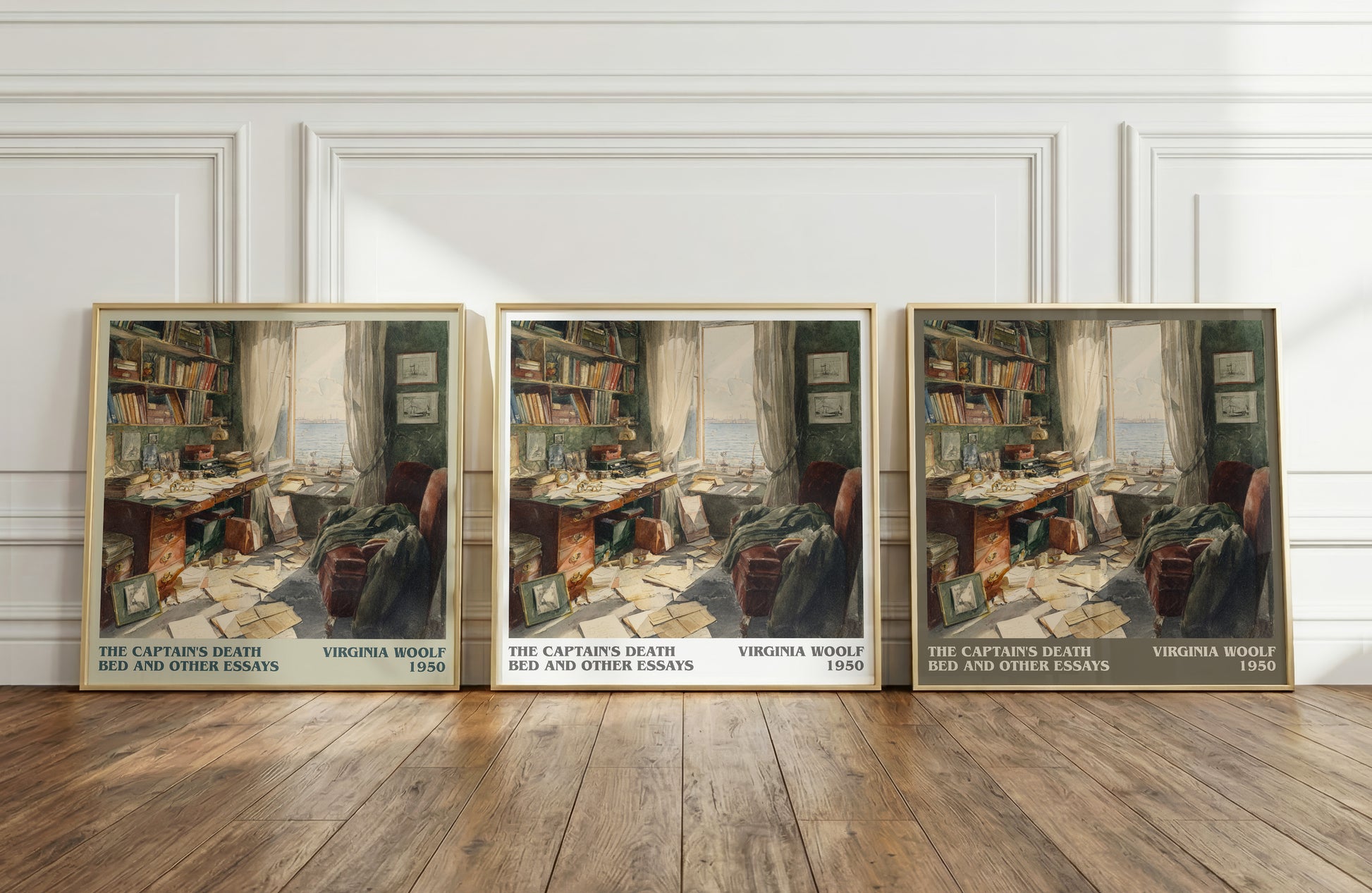 The Captain's Death Bed, and Other Essays literary print framed by window – literary home decor