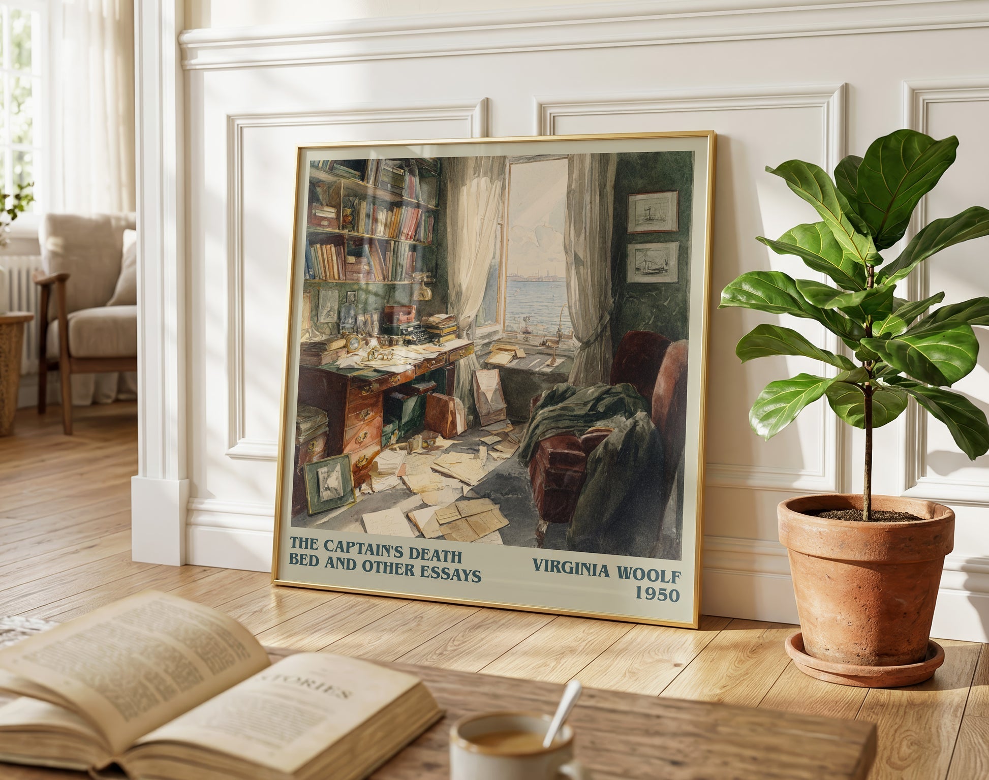 The Captain's Death Bed, and Other Essays literary poster paired in gallery wall – literary art prints
