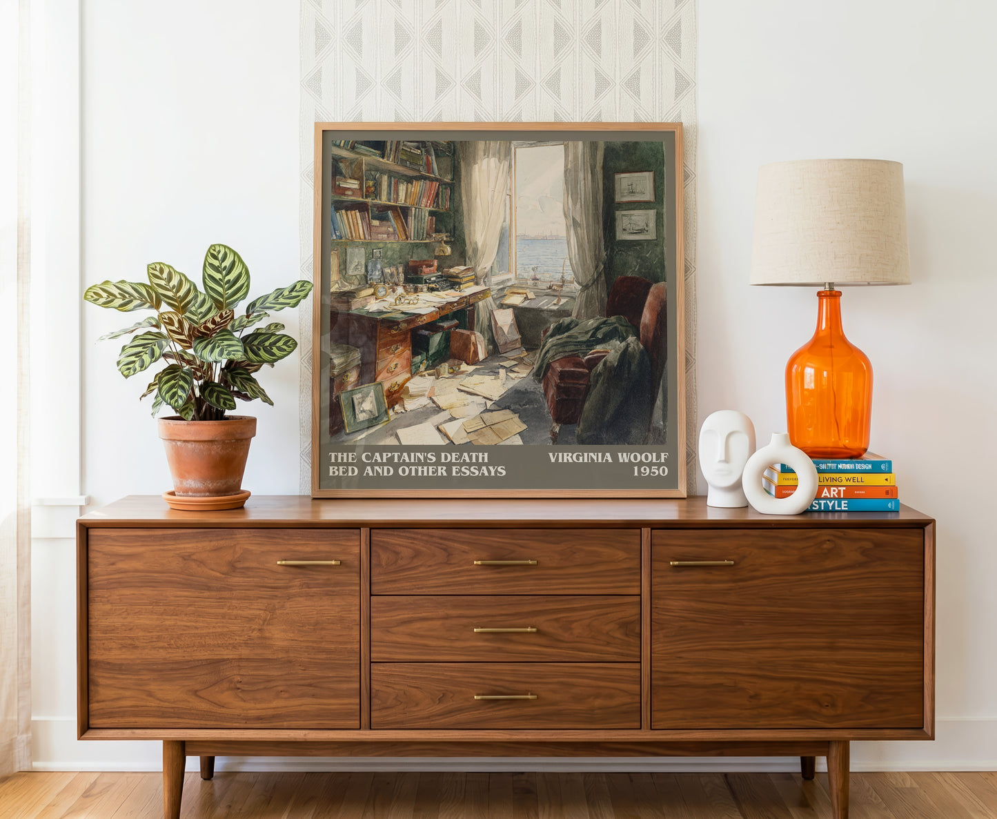 The Captain's Death Bed, and Other Essays literary literary print detail – Virginia Woolf book art
