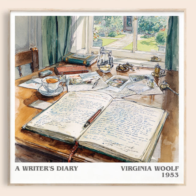 A Writer's Diary Literary Art Print by Virginia Woolf