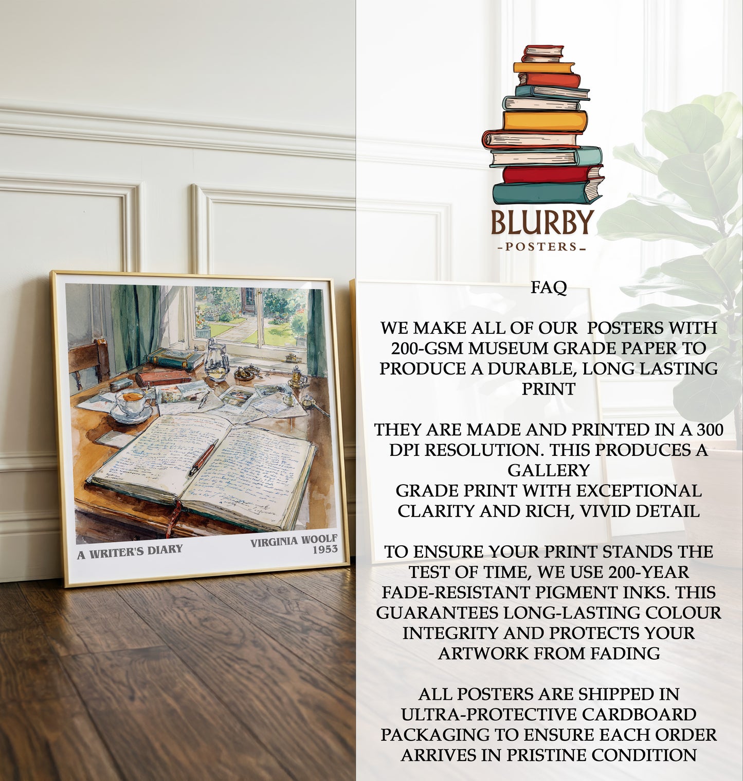 A Writer's Diary Literary Art Print by Virginia Woolf