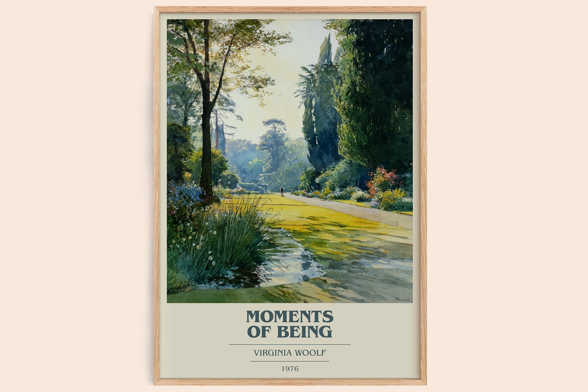 Moments of Being Book Cover Poster by Virginia Woolf