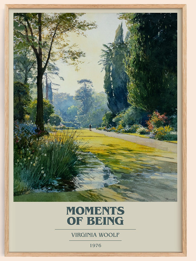 Moments of Being Book Cover Poster by Virginia Woolf