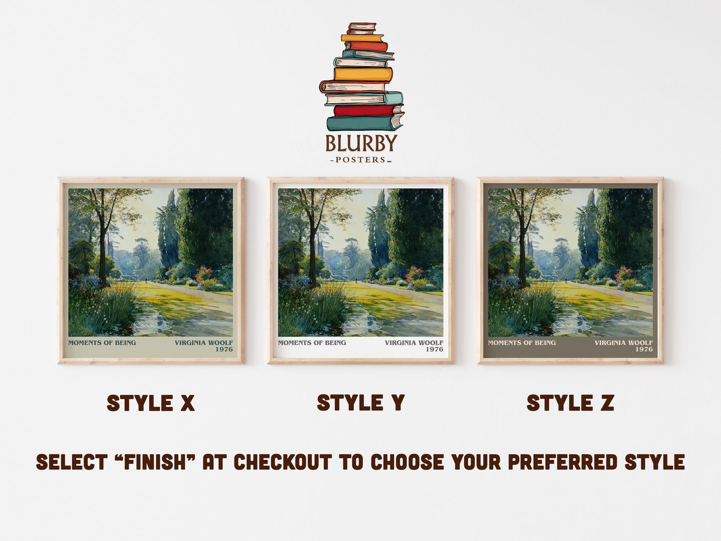 Moments of Being literary art print colour and style options – Virginia Woolf book art