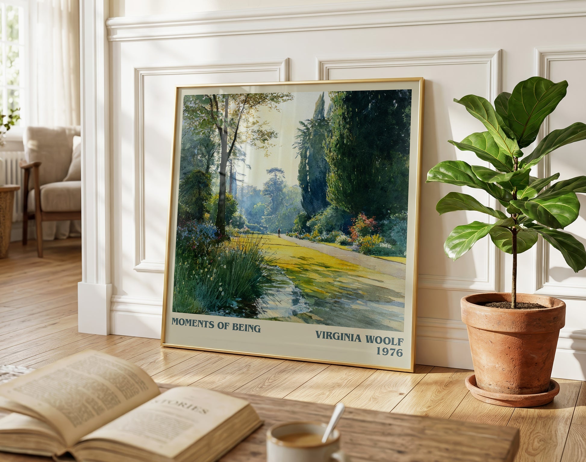 Moments of Being literary poster paired in gallery wall – literary art prints