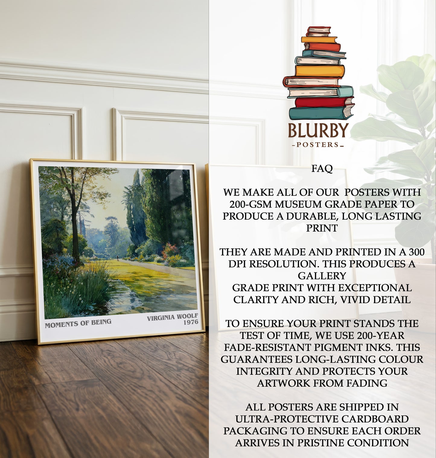 Moments of Being Literary Art Print by Virginia Woolf
