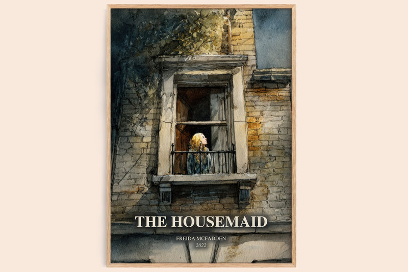The Housemaid Book Watercolour Illustration by Freida Mcfadden (Edge style)
