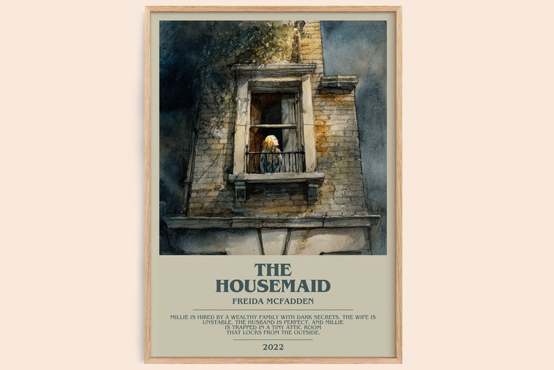 The Housemaid Bookish Wall Art by Freida Mcfadden (Modern style)