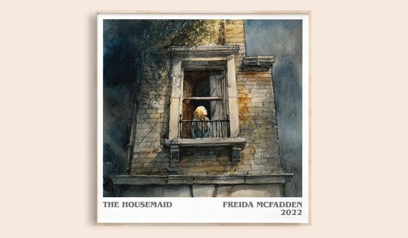 The Housemaid Literary Art Print by Freida Mcfadden (Square style)
