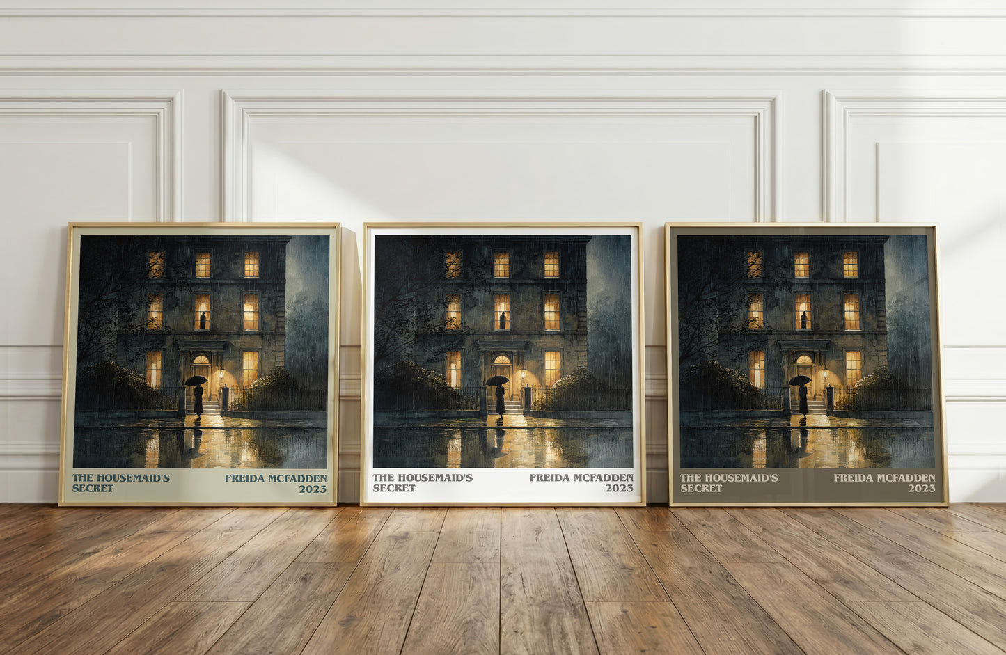 The Housemaid's Secret literary print framed by window – literary home decor