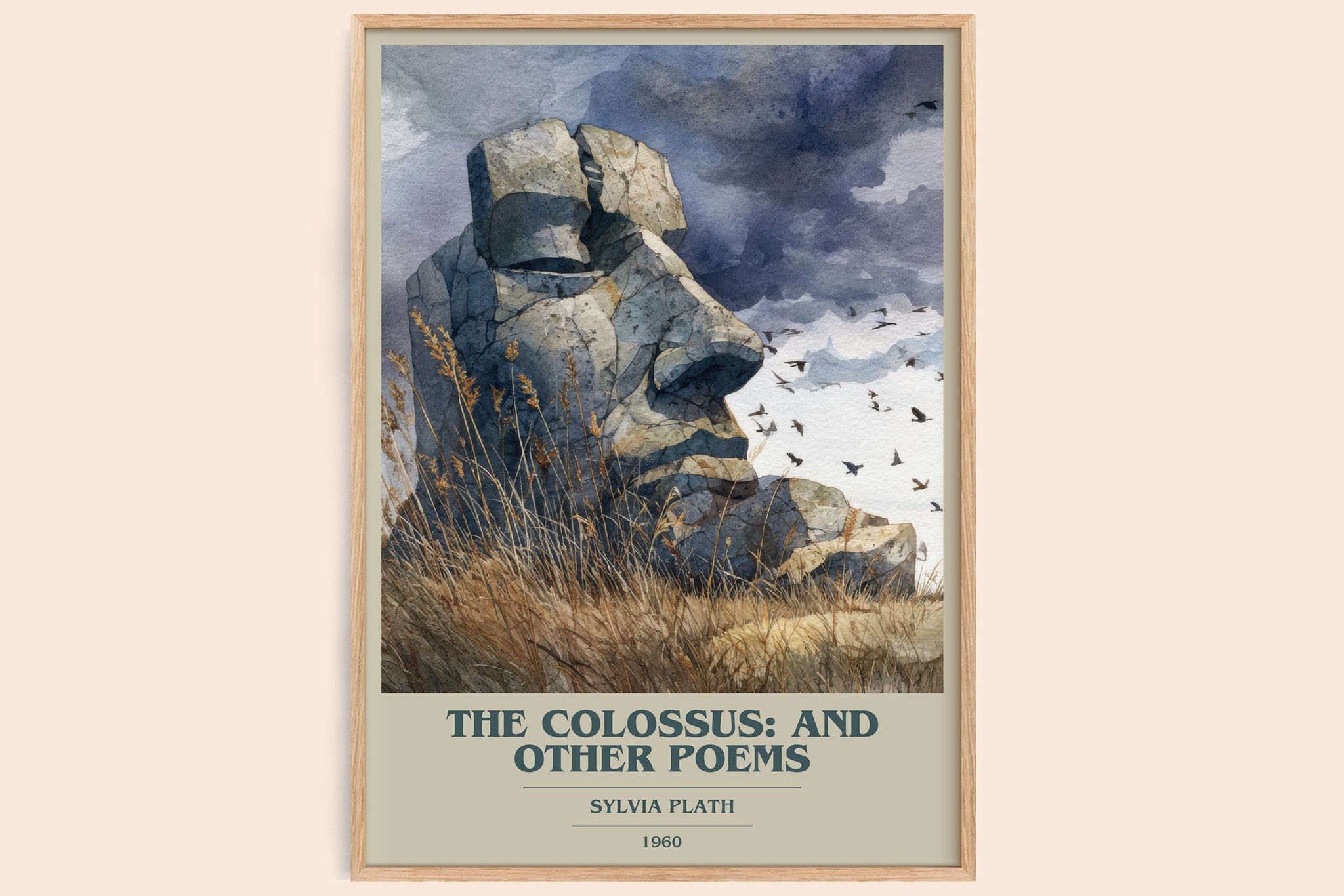 The Colossus: and Other Poems Book Cover Poster by Sylvia Plath
