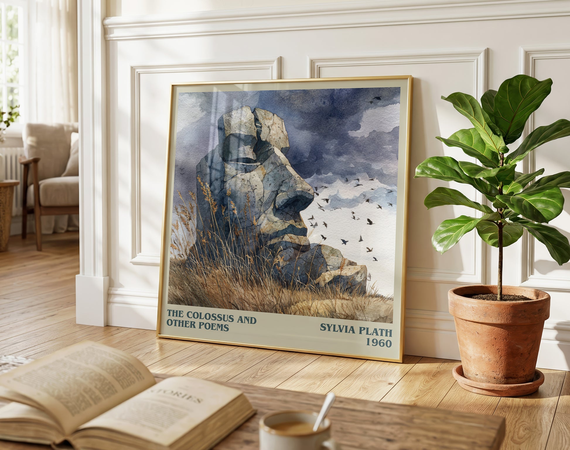 The Colossus: and Other Poems literary poster paired in gallery wall – literary art prints