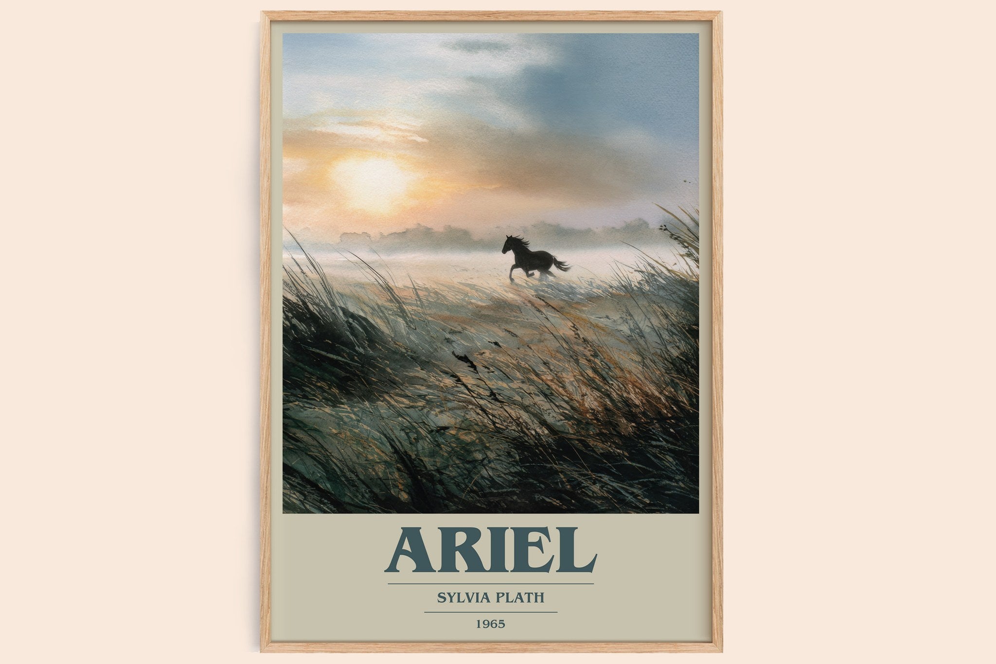 Ariel Book Cover Poster by Sylvia Plath