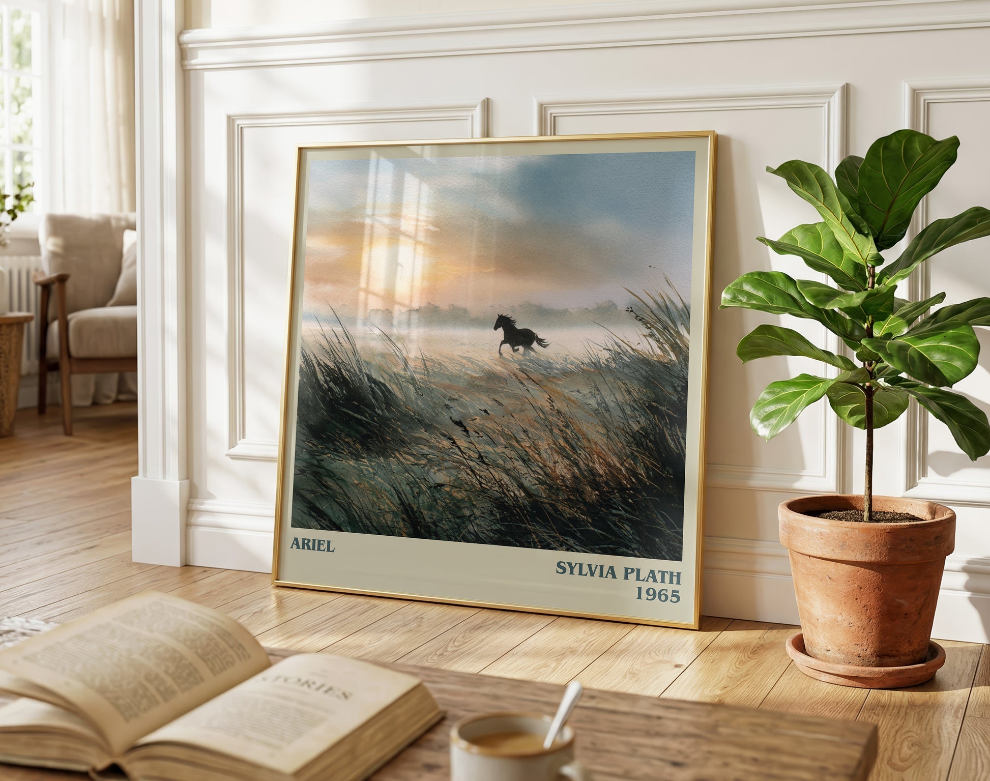 Ariel literary poster paired in gallery wall – literary art prints