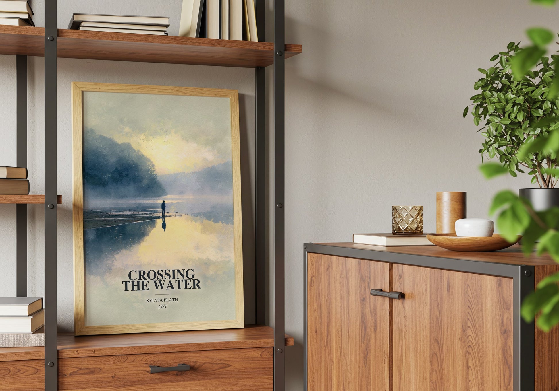 Crossing The Water book watercolour illustration paper finish options – matte satin gloss