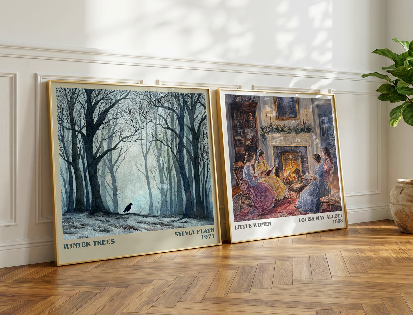 Winter Trees book poster packaging – museum-quality print rolled in protective tube