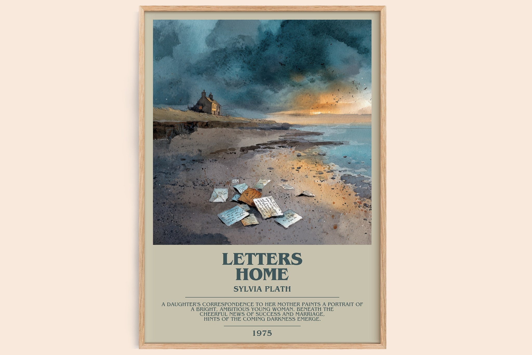 Letters Home Bookish Wall Art by Sylvia Plath