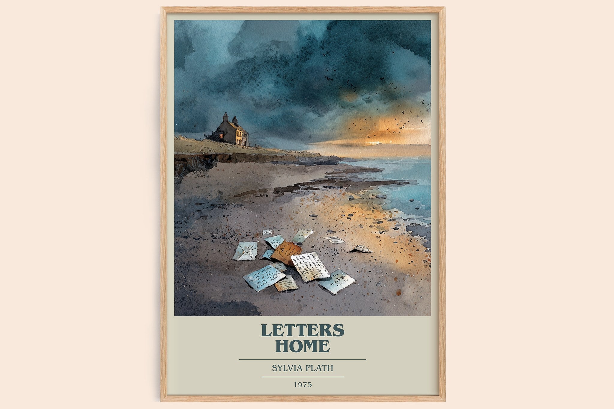 Letters Home Book Cover Poster by Sylvia Plath
