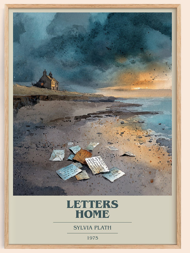 Letters Home Book Cover Poster by Sylvia Plath