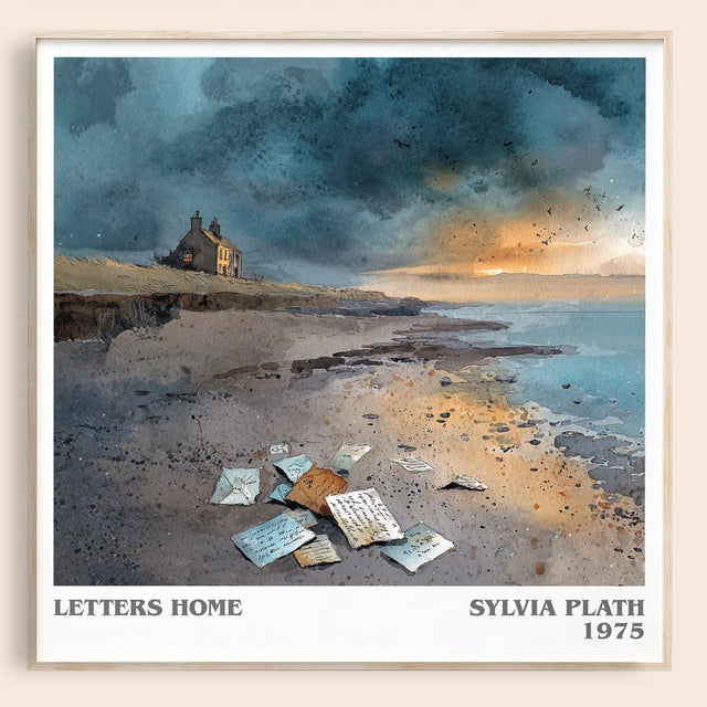 Letters Home Literary Art Print by Sylvia Plath
