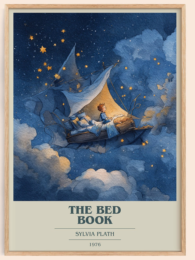The Bed Book Book Cover Poster by Sylvia Plath