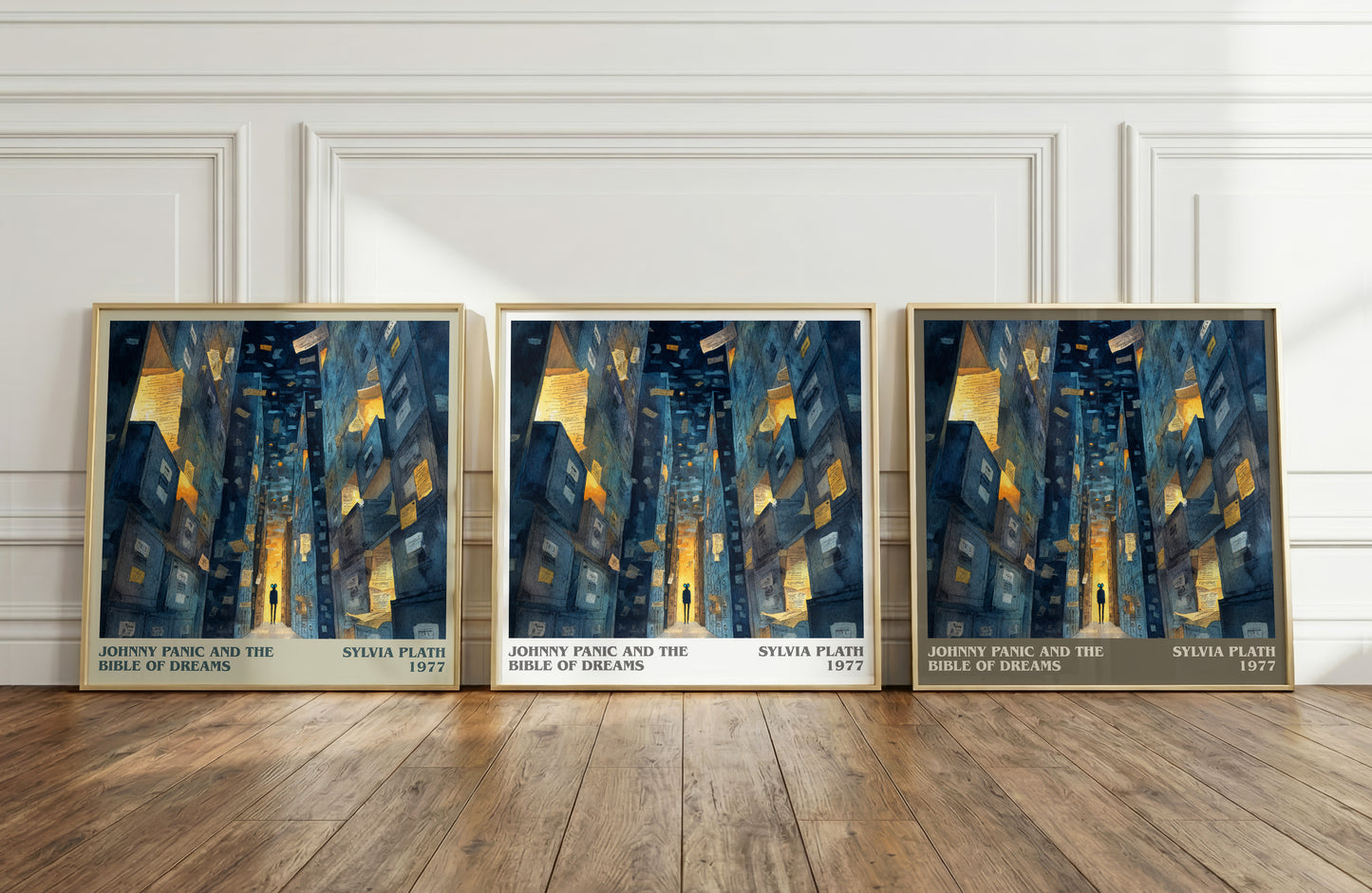 Johnny Panic And The Bible Of Dreams literary print framed by window – literary home decor