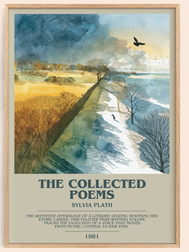 The Collected Poems Bookish Wall Art by Sylvia Plath