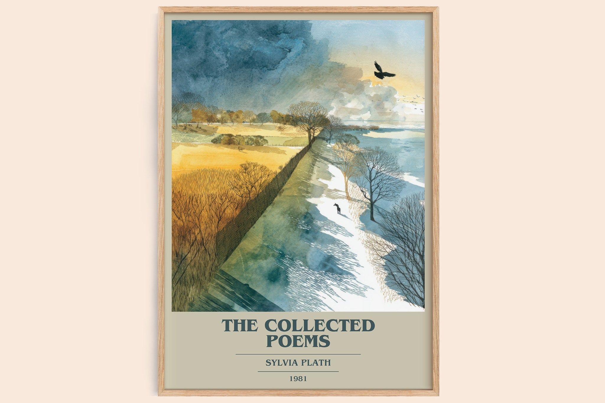 The Collected Poems Book Cover Poster by Sylvia Plath