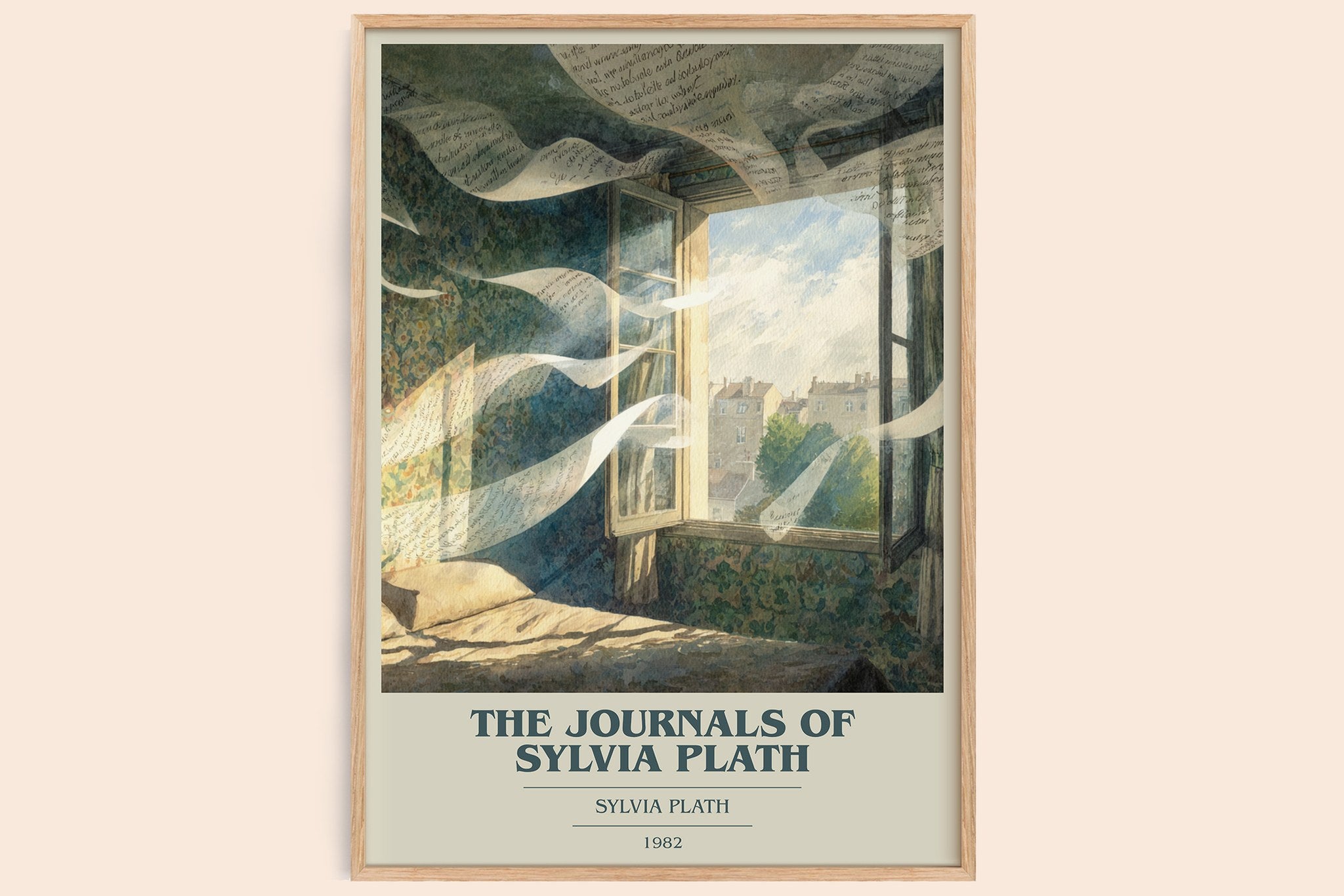 The Journals of Sylvia Plath Book Cover Poster by Sylvia Plath
