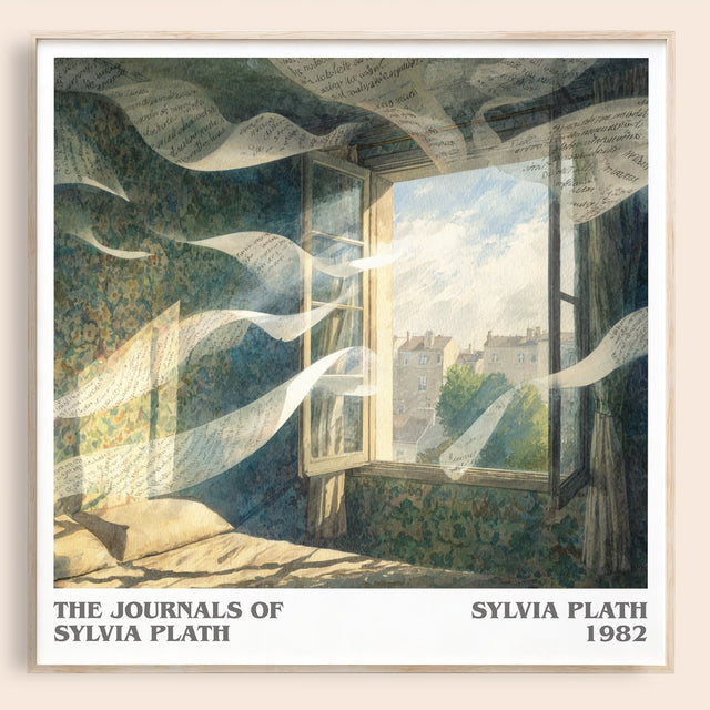 The Journals of Sylvia Plath Literary Art Print by Sylvia Plath
