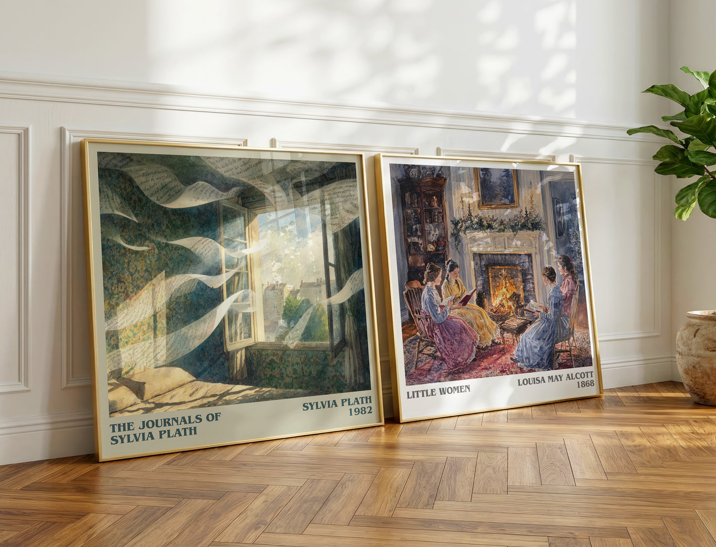 The Journals of Sylvia Plath book poster packaging – museum-quality print rolled in protective tube