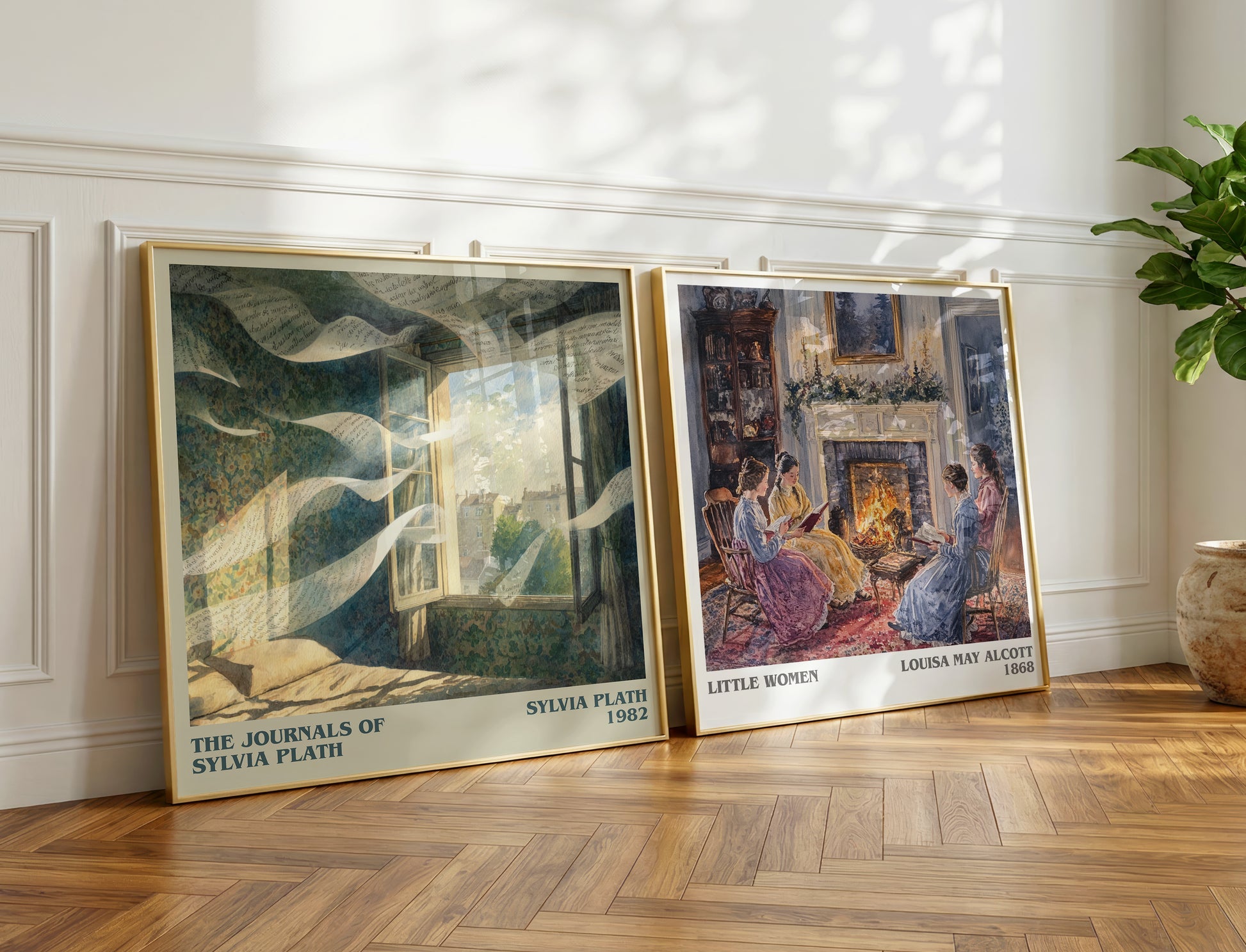The Journals of Sylvia Plath book poster packaging – museum-quality print rolled in protective tube