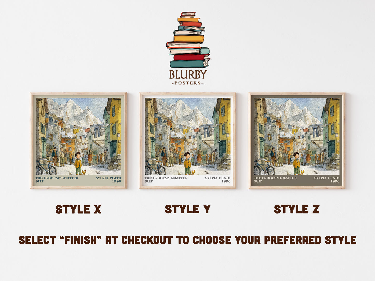 The It-Doesn't-Matter Suit literary art print colour and style options – Sylvia Plath book art