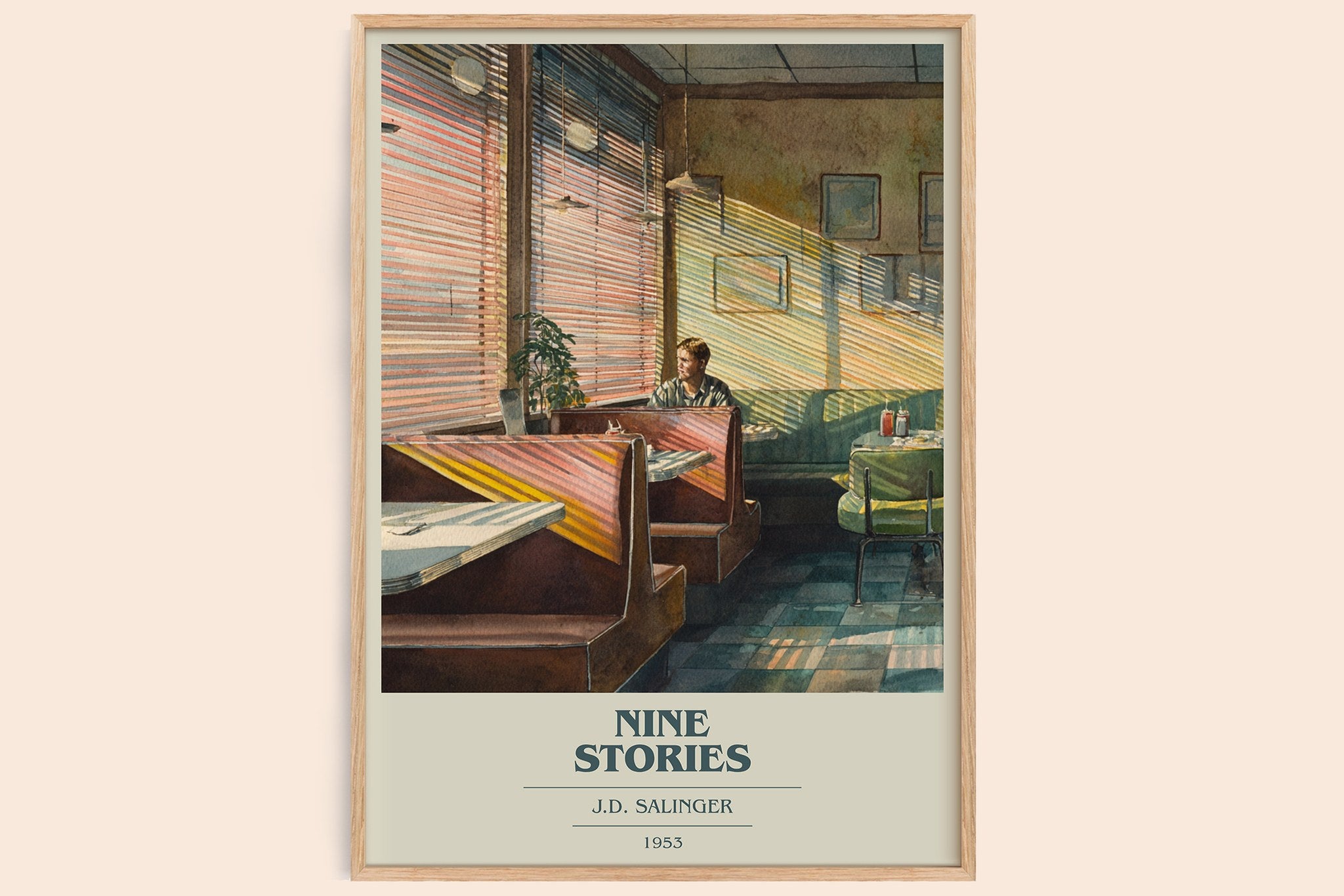 Nine Stories Book Cover Poster by J. D. Salinger