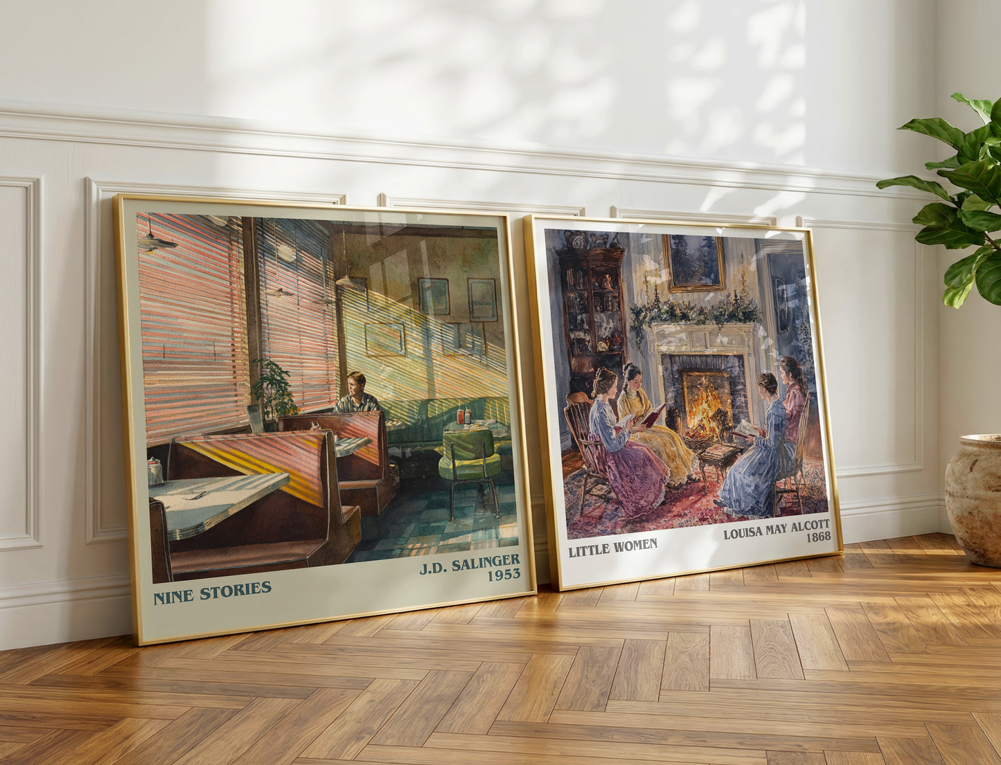 Nine Stories book poster packaging – museum-quality print rolled in protective tube