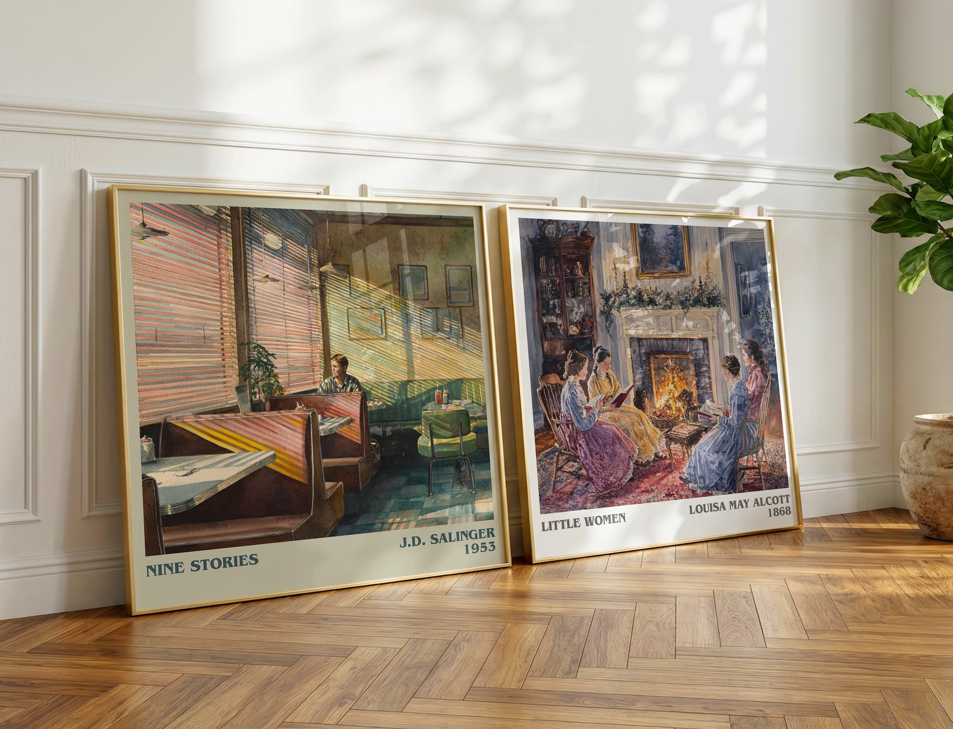 Nine Stories book poster packaging – museum-quality print rolled in protective tube