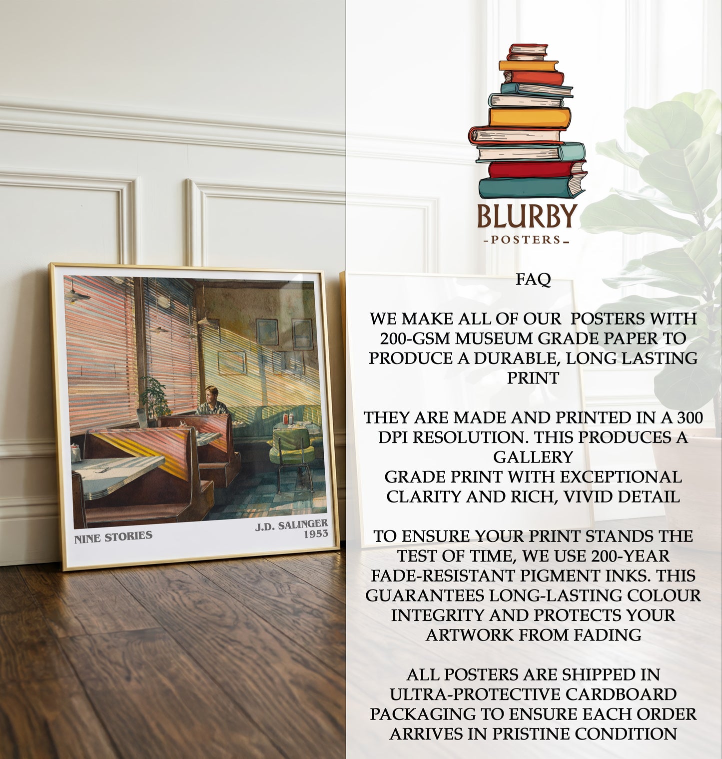 Nine Stories Literary Art Print by J. D. Salinger